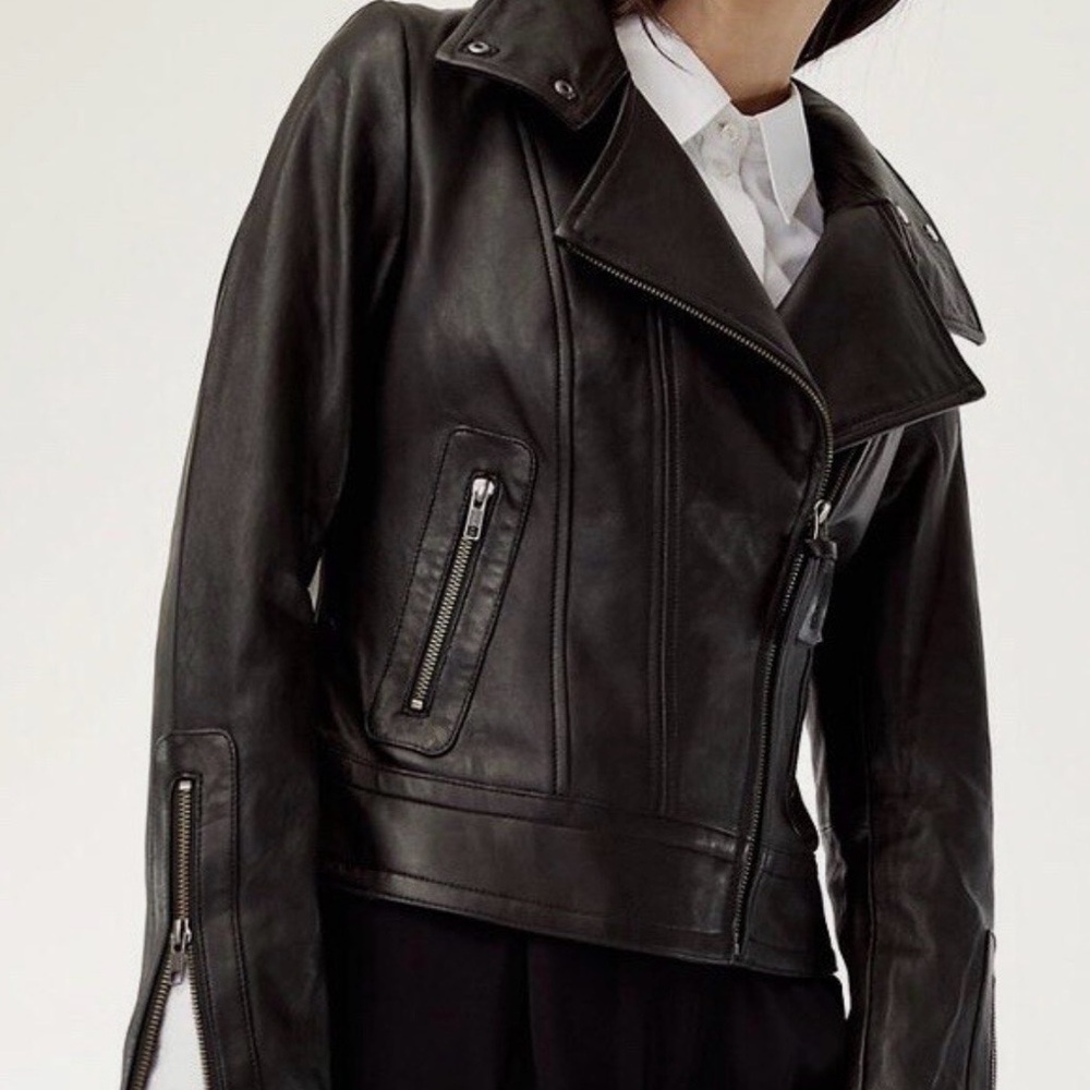Mackage leather jacket exclusive to aritzia